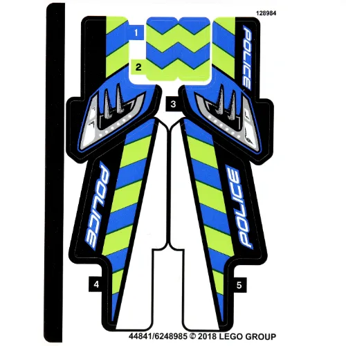 Sticker Sheet for Set 42091-1