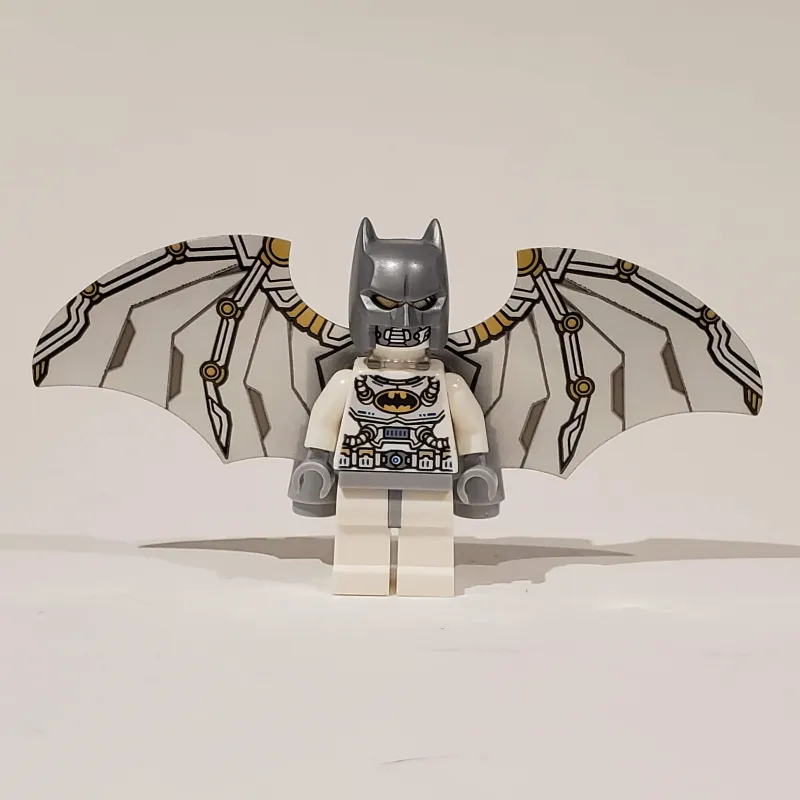 Batman, White Suit, Silver Cowl, Spacesuit with Wings