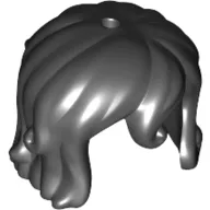 Hair Short with Curl in Front, Hole on Top and Side