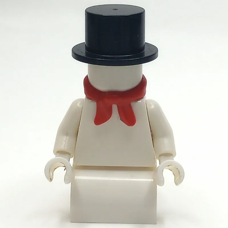 Snowman - Red Scarf, Black Hat