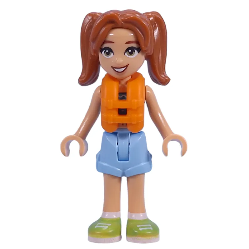 Candi - Dark Turquoise Top, Bright Light Blue Short, Life Vest