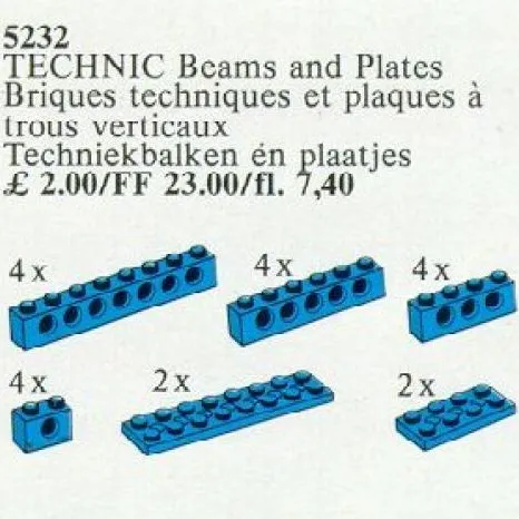 TECHNIC Beams and Plates [Blue]