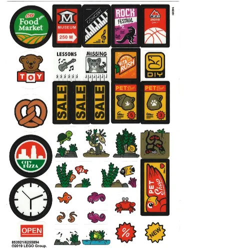 Sticker Sheet 4 for Set 853921-1