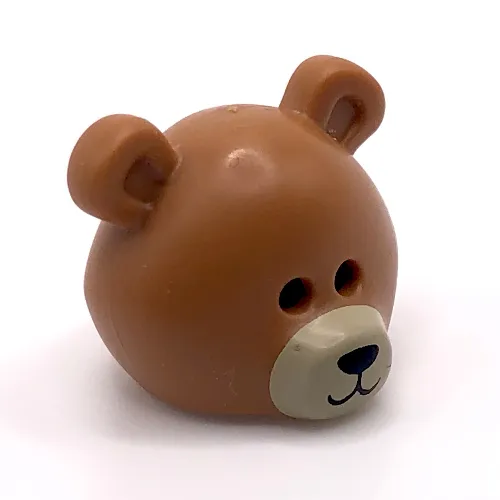 Costume / Mask, Bear with Tan Muzzle with Black Nose Print