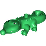 Duplo Animal Alligator Type 3 - Mouth Opens, Wide Snout