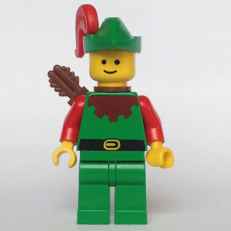 Forestman Archer (Forestmen) - Red, Green Hat, Red Plume
