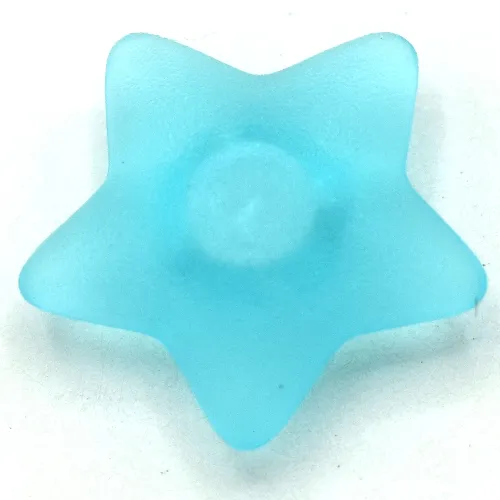 Clikits Icon, Star 2 x 2 Small with Pin [Frosted] Blue Stripes Print