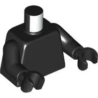Torso Classic Space Logo Centered Print, Black Arms and Hands