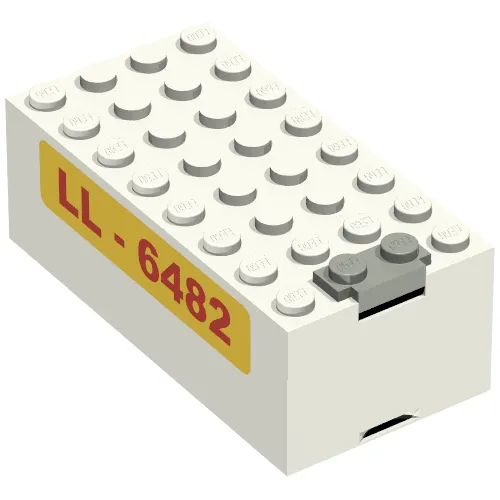 Battery Box, 9V Small [Complete Assembly] with LL-6482 Print