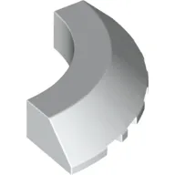 Brick Round Corner 5 x 5 x 1 Slope, Bottom Cut Outs, No Studs, Flat Top