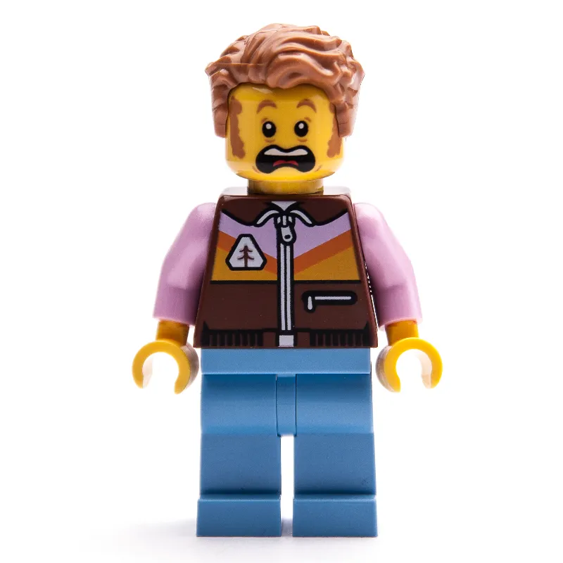 Man, Reddish Brown Jacket, Medium Blue Legs, Medium Nougat Hair