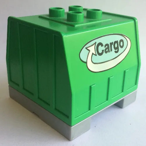 Duplo Train, Intelligent Train Freight Container with Sound and Cargo Logo Print