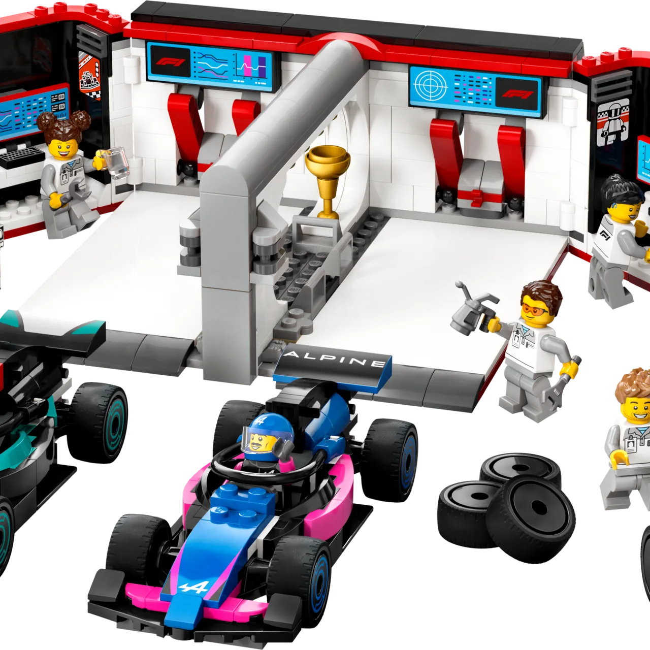 F1 Garage & Mercedes-AMG & Alpine Cars