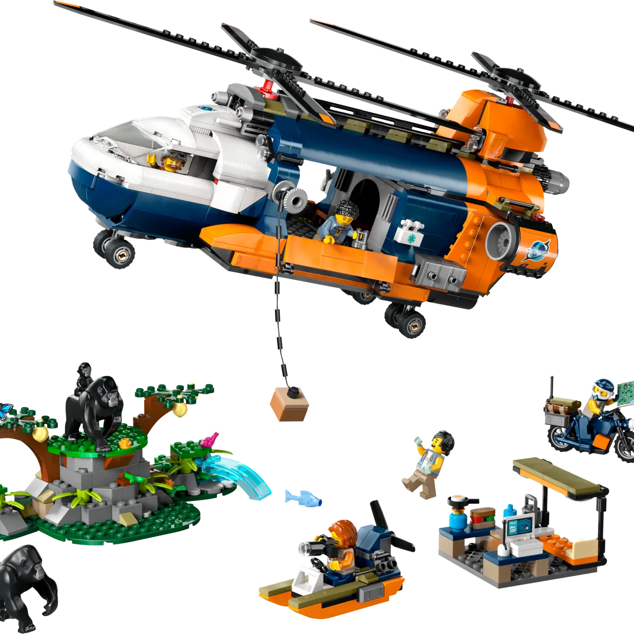 Jungle Explorer Helicopter at Base Camp