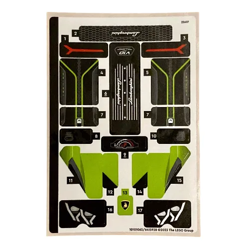 Sticker Sheet for Set 42161-1