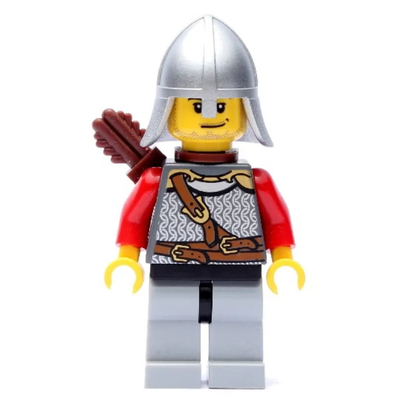 Lion Knight, Archer, Helmet, Quiver, Stubble