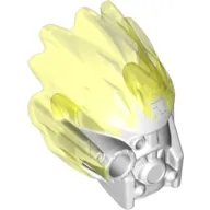 Large Figure Mask of Ice (Unity) with Marbled Trans-Neon Green Pattern