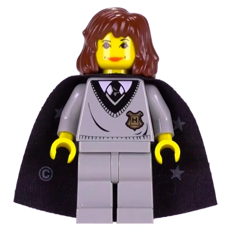 Hermione Granger, Yellow Skin, Hogwarts Sweater with Crest, Cape with Stars