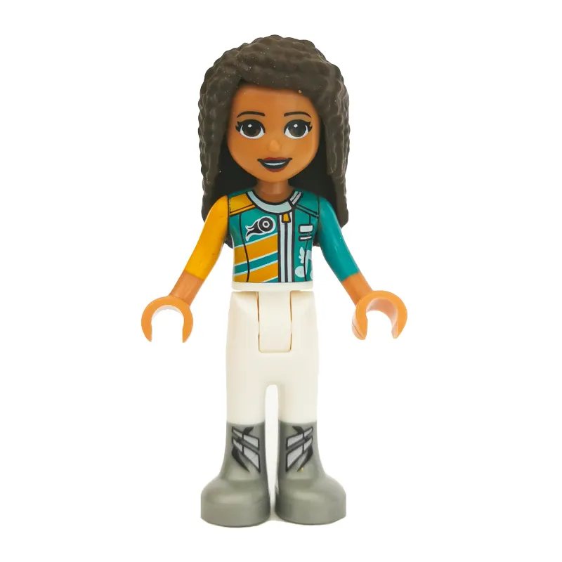 Andrea - Orange/Azure/White Race Suit