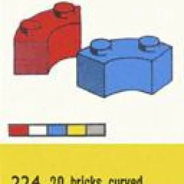 2 x 2 Curved Bricks