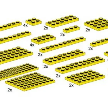 Assorted Yellow Plates