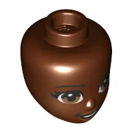 Minidoll Head, Hazel Eyes and Lips print