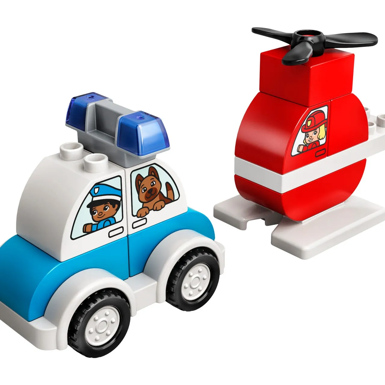 Fire Helicopter & Police Car