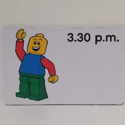 Activity Card, Time-Teaching 12-Hour Clock 3.30 p.m.