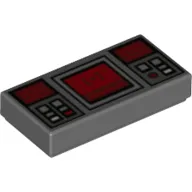 Tile 1 x 2 with Controls print