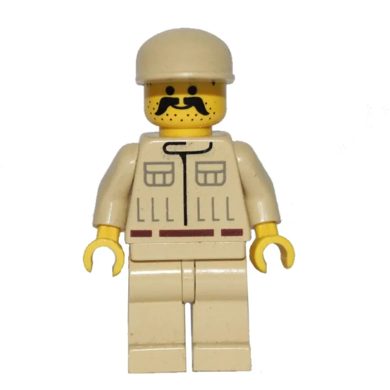 Rebel Technician / Ground Crew, Yellow Skin, Large Moustache