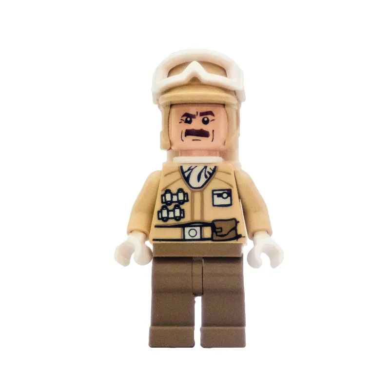 Rebel Trooper in Hoth Uniform, Tan Hat, Moustache