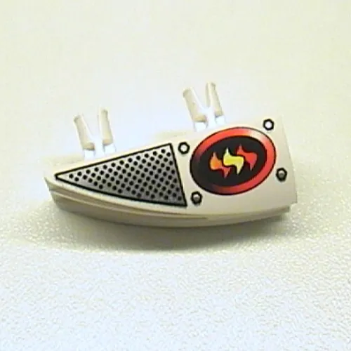 Fairing 1 x 4 Side Flaring Intake with Two Pins and Firefighter Print Left