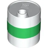 Duplo Container Oil Drum 2 x 2 x 2 with Green Band Print
