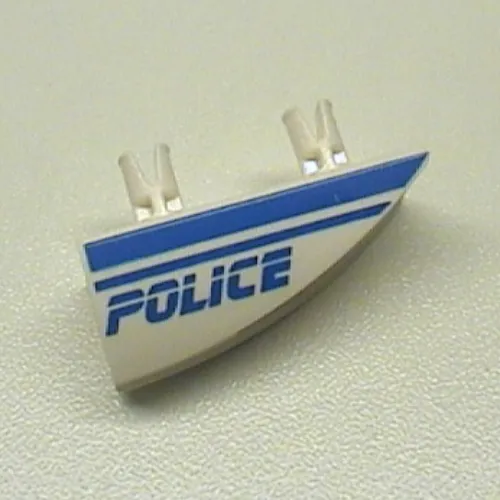 Fairing 1 x 4 Side Flaring Intake with Two Pins and Police Blue Line Print Right