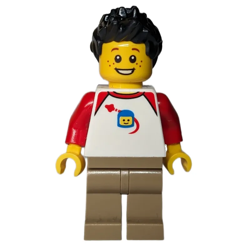 White Torso, Dark Tan Legs, Black Hair