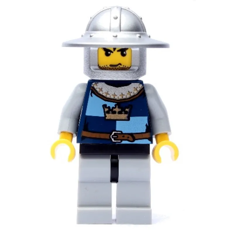 Knight, Dark Blue, Wide Brim Helmet