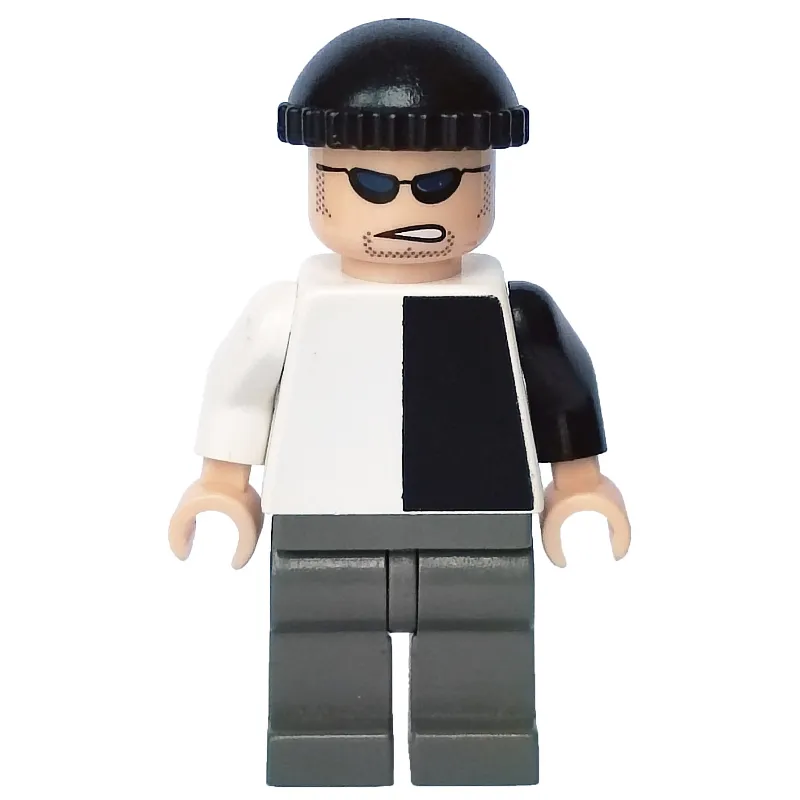 Two-Face's Henchman with Black and White Torso