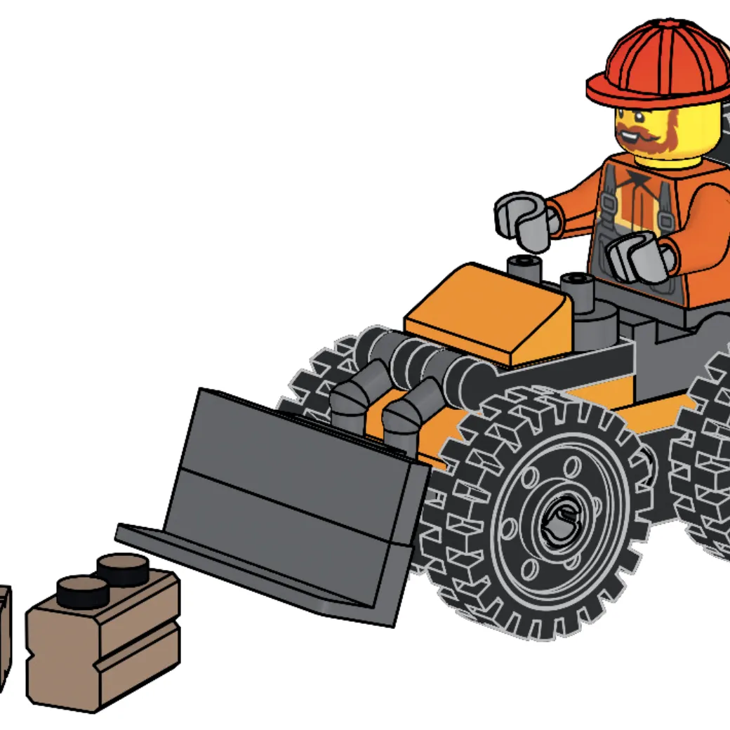 Construction Worker with Wheel Loader