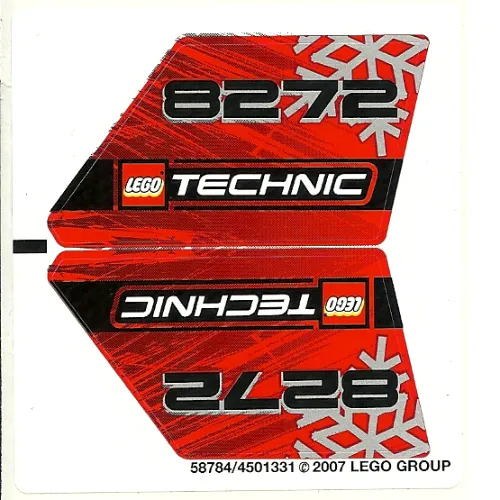 Sticker Sheet for Set 8272-1
