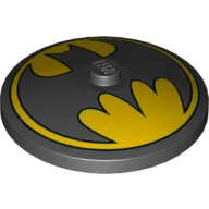 Dish 4 x 4 Inverted [Radar] with Inverse Yellow Batman Symbol Print