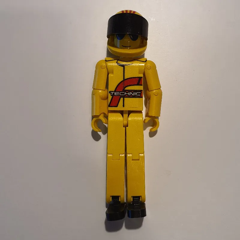 Technic Figure Yellow Legs, Yellow Top [Power Puller Driver] - Yellow Helmet