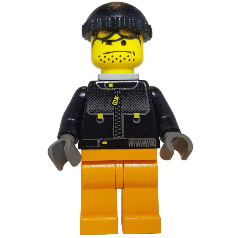 Snowboarder, Black Jacket, Black Hat, Neck Bracket