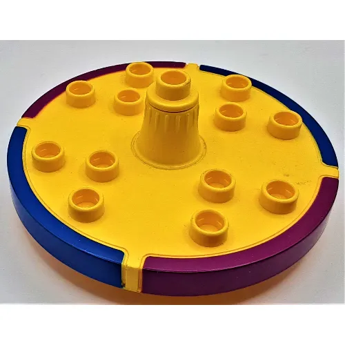 Duplo Merry-Go-Round with Blue and Purple Print