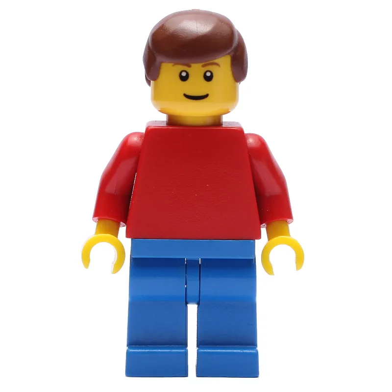 Red Torso, Blue Legs, Reddish Brown Hair