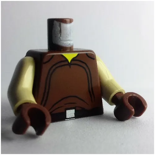 Torso Shirt, Black Belt and Silver Buckle Print (Naboo), Tan Arms, Brown Hands