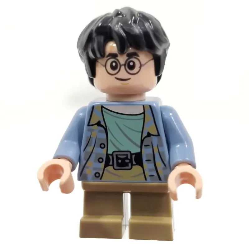 Harry Potter, Sand Blue Shirt, Short Dark Tan Legs, Scared