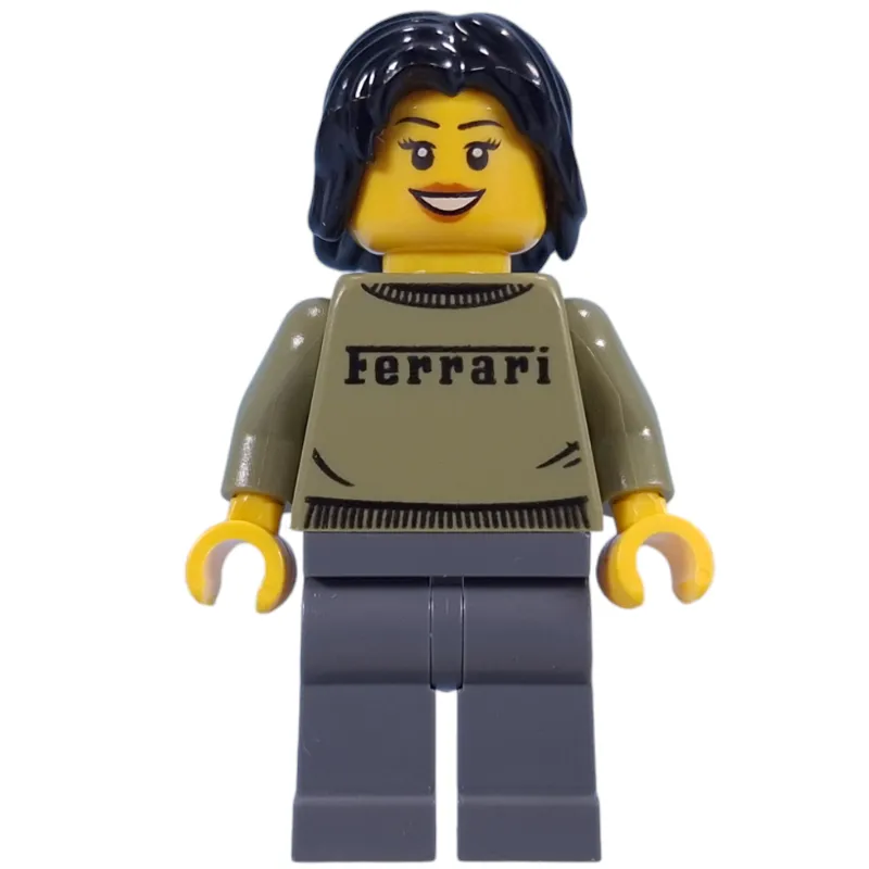 Woman, Olive Green Ferrari Sweater