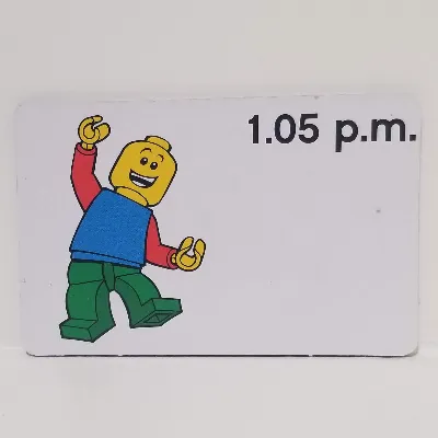 Activity Card, Time-Teaching 12-Hour Clock 1.05 p.m.