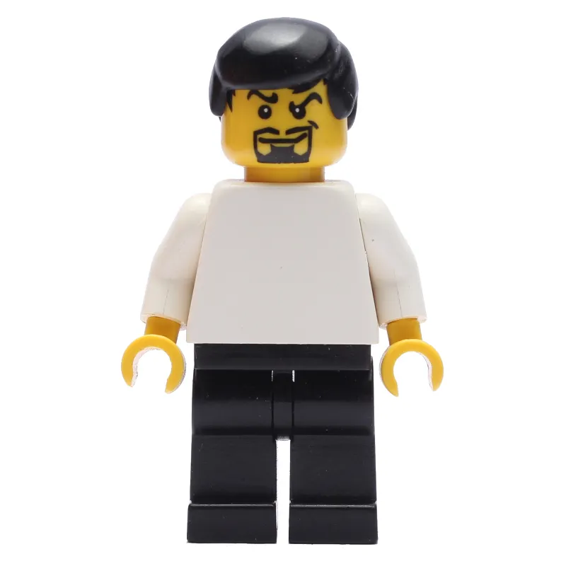 Soccer Player White Plain Torso, Black Legs 3