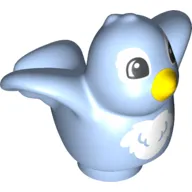 Duplo Animal Bird with White Chest and Yellow Beak Print